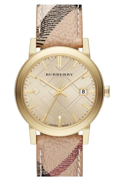 burberry pink gold watch|Burberry gold watch nordstrom.